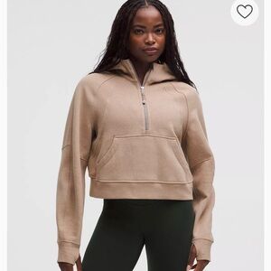 Lululemon Athletica Beige Half-Zip Sweatshirt